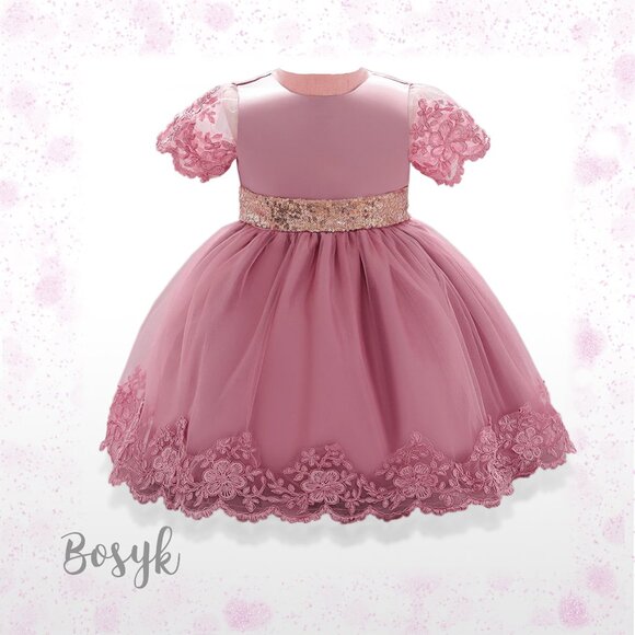 Bianca Dress - Candy Pink - Dress for Girls - Elegant Dress for Girls - Dresses - Picture 1 of 2